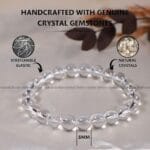 Clear Quartz Crystal Bracelet - 8 MM (Clarity & Focus)
