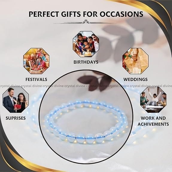 Opalite Crystal Bracelet - 8 MM (Balance & Harmony)