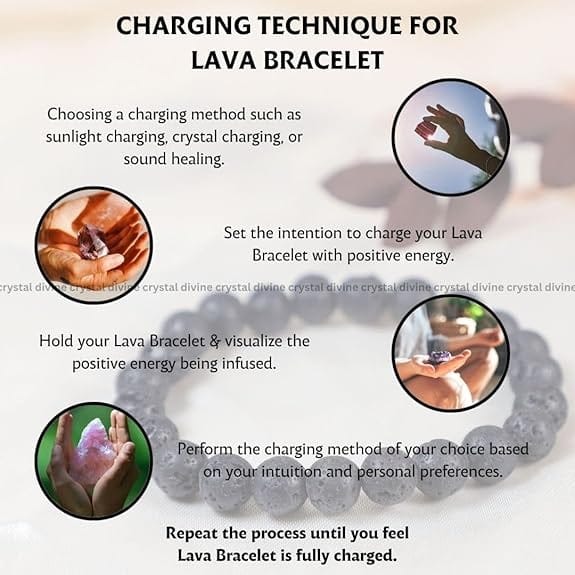 Lava Crystal Bracelet - 8MM (Grounding & Stability)