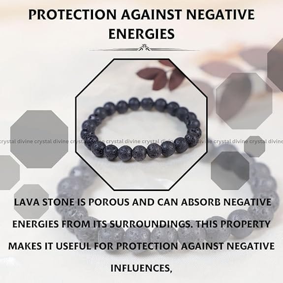 Lava Crystal Bracelet - 8MM (Grounding & Stability)