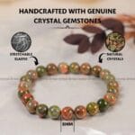 Unakite Crystal Bracelet - 8 MM (Grounding & Balance)