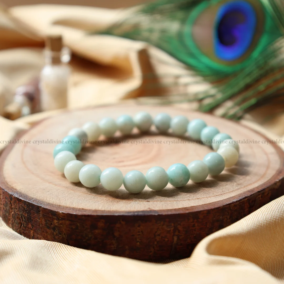 Amazonite Crystal Bracelet - 8 MM (Communication & self-expression)