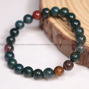 Bloodstone Crystal Bracelet - 8 MM