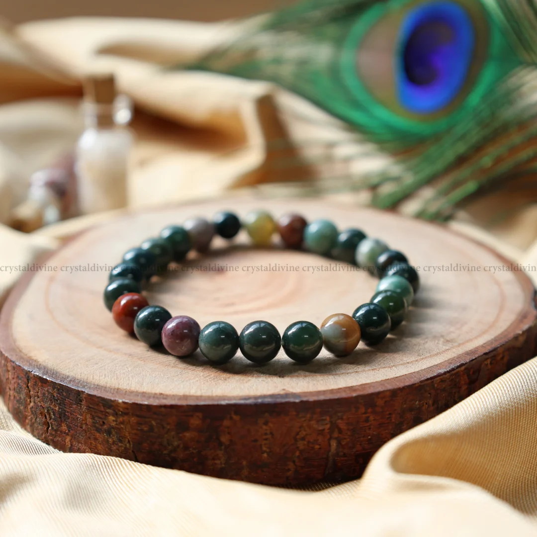 Bloodstone Crystal Bracelet - 8 MM