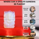 Opalite Crystal Pocket Ganesha - 1inch (Cleansing & Purification)