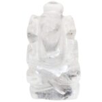 Clear Quartz Crystal Pocket Ganesha - 1 inch (Clarity & Focus)