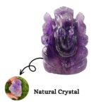 Amethyst Crystal Pocket Ganesha - 1inch (Calming & Stress Reduction)