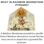 Rainbow Moonstone Crystal Pyramid (Protection & Energy Cleansing)