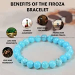 Firoza Crystal Bracelet - 8 MM (Healing & Purification)