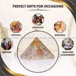 Rainbow Moonstone Crystal Pyramid (Protection & Energy Cleansing)