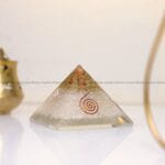 Rainbow Moonstone Crystal Pyramid (Protection & Energy Cleansing)