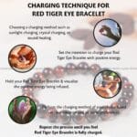 Red Tiger Eyes Crystal Bracelet - 8 MM (Grounding & Stability)