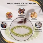 Peridot Crystal Bracelet - 8 MM (Healing & Health)