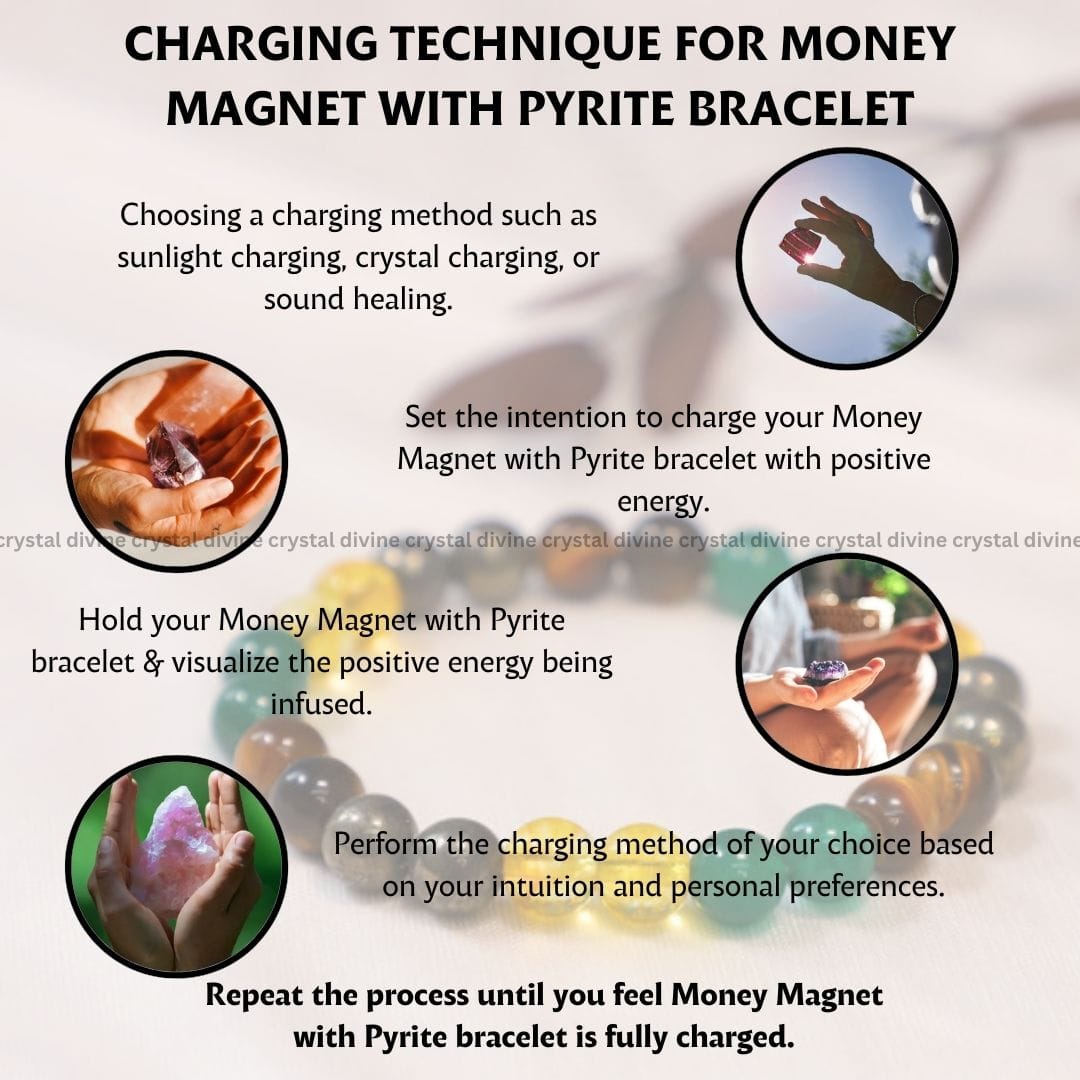 Money Magnet With Pyrite Bracelet - 8 MM (Attracting wealth)