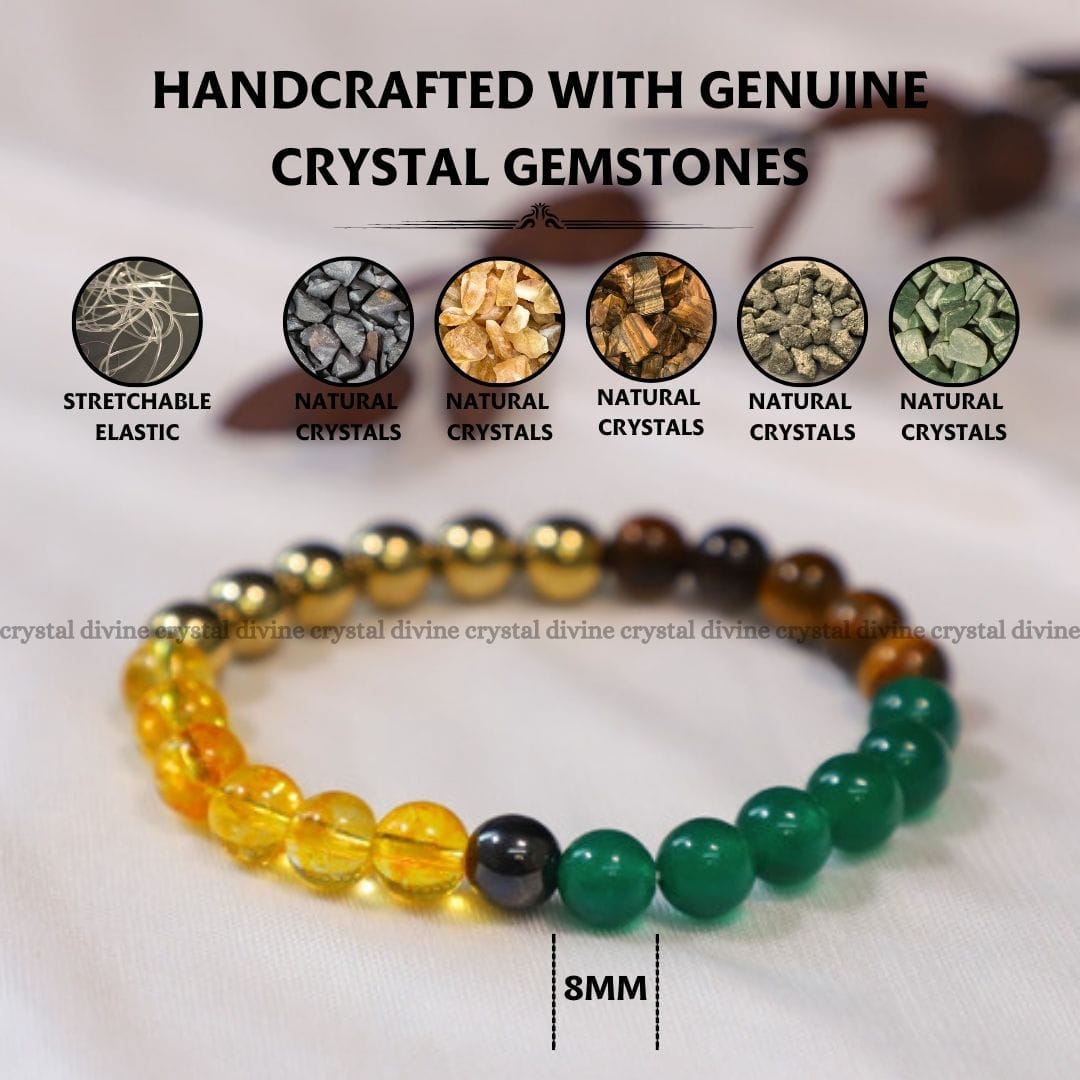 Money Magnet With Hematite Bracelet - 8 MM (Attracting Wealth)