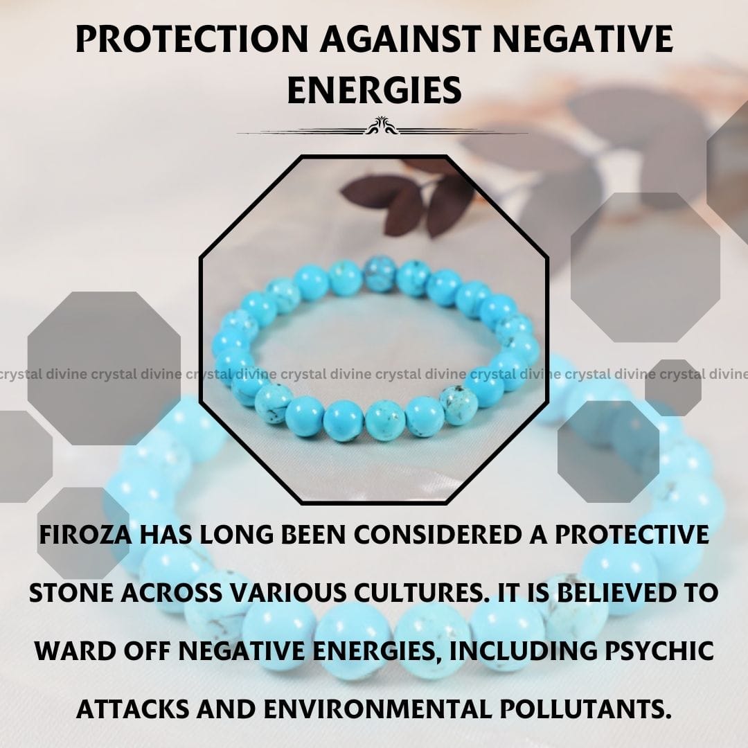 Firoza Crystal Bracelet - 8 MM (Healing & Purification)