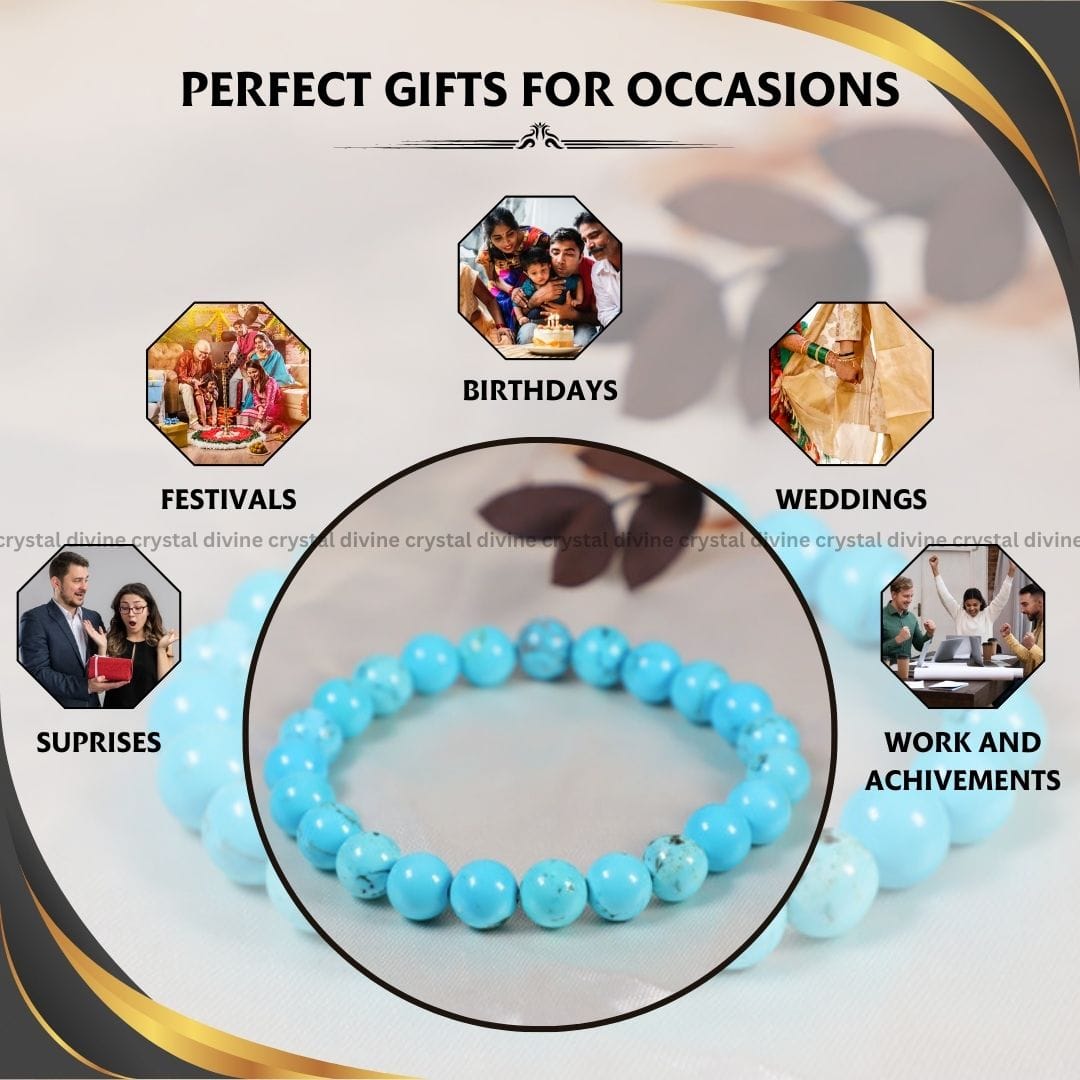 Firoza Crystal Bracelet - 8 MM (Healing & Purification)