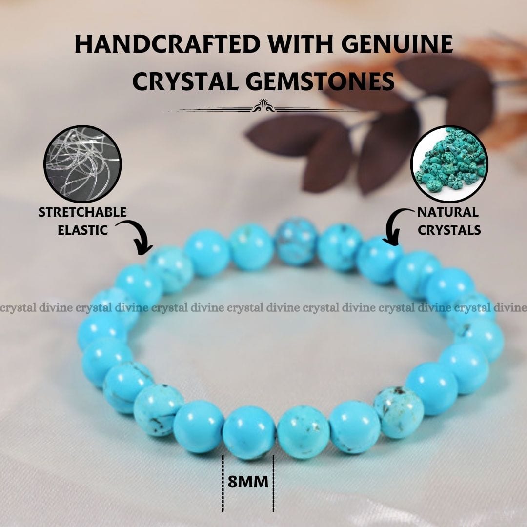 Firoza Crystal Bracelet - 8 MM (Healing & Purification)