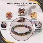 Aura Hematite Crystal Bracelet - 8 MM (Enhanced Focus & Concentration)