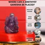 Amethyst Crystal Pocket Ganesha - 1inch (Calming & Stress Reduction)