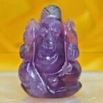 Amethyst Crystal Pocket Ganesha - 1inch (Calming & Stress Reduction)