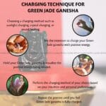 Green Jade Crystal Pocket Ganesha - 1inch (Calming & Balancing)