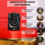 Green Jade Crystal Pocket Ganesha - 1inch (Calming & Balancing)