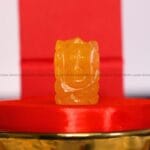 Citrine Crystal Pocket Ganesha - 1 inch (Abundance & Prosperity)