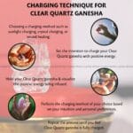 Clear Quartz Crystal Pocket Ganesha - 1 inch (Clarity & Focus)