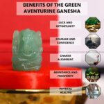 Green Aventurine Crystal Pocket Ganesha - 1inch (Luck & Prosperity)