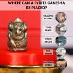 Pyrite Crystal Pocket Ganesha - 1inch (Energy & Vitality)