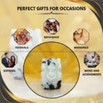 Rainbow Moonstone Crystal Pocket Ganesha - 1inch (Intuition & spiritual connection)