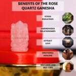 Rose Quartz Crystal Pocket Ganesha - 1 inch (Love & Relationships)