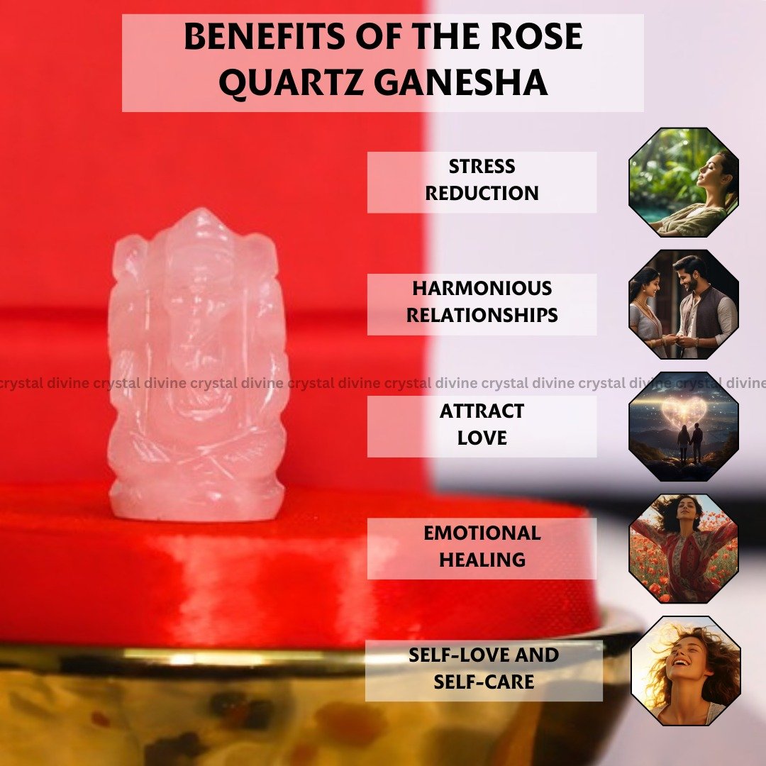 Rose Quartz Pocket Ganesha
