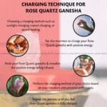 Rose Quartz Crystal Pocket Ganesha - 1 inch (Love & Relationships)