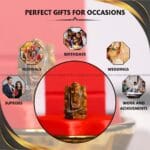 Tiger Eye Crystal Pocket Ganesha - 1inch (Grounding & Stability)