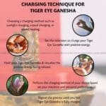 Tiger Eye Crystal Pocket Ganesha - 1inch (Grounding & Stability)