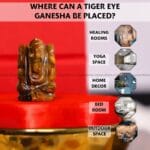 Tiger Eye Crystal Pocket Ganesha - 1inch (Grounding & Stability)