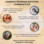 Astro Symbol Selenite Charging Plate With Wooden Box (Cleansing Energy & Recharging Crystals)