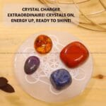 Astro Symbol Selenite Charging Plate With Wooden Box (Cleansing Energy & Recharging Crystals)