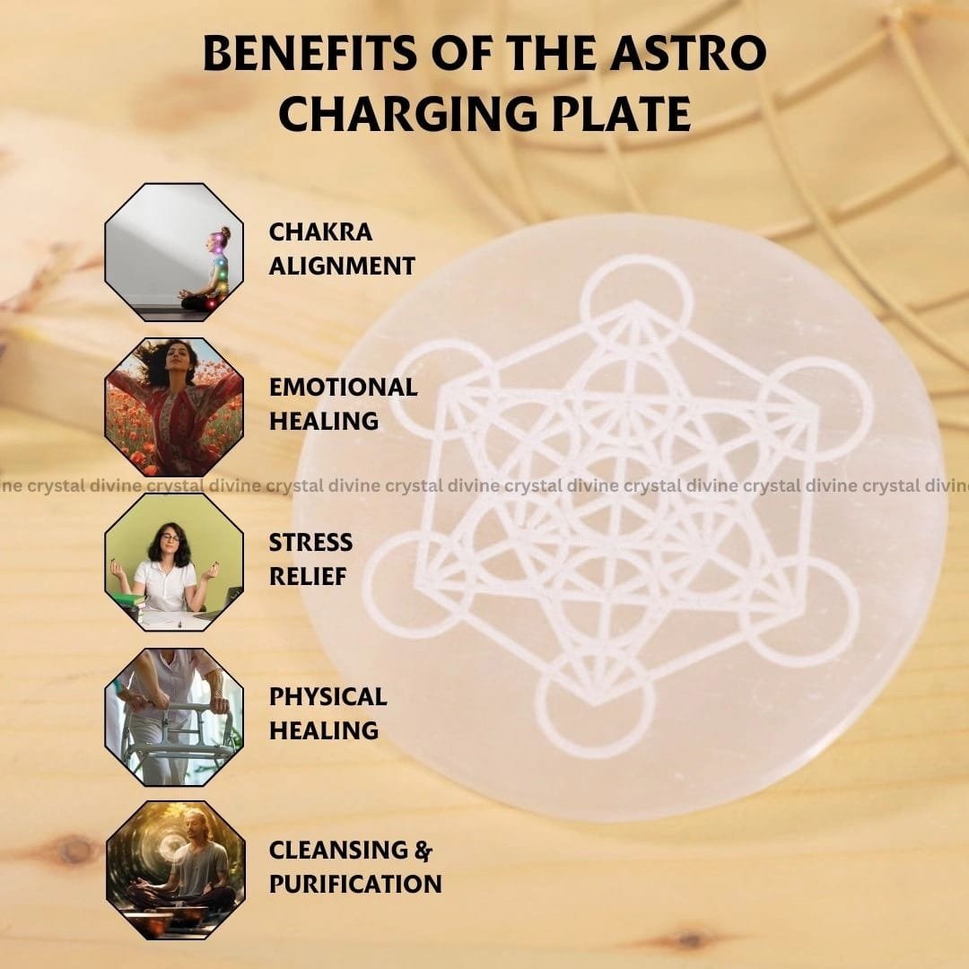 Astro Symbol Selenite Charging Plate