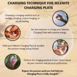 Normal Selenite Charging Plate With Wooden Box (Cleansing Energy & Recharging Crystals)