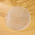 Normal Selenite Charging Plate With Wooden Box (Cleansing Energy & Recharging Crystals)