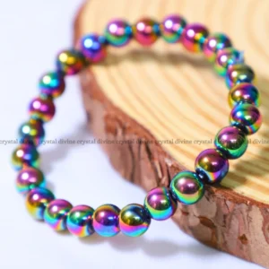 Aura Hematite Crystal Bracelet - 8 MM