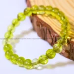 Peridot Crystal Bracelet - 8 MM (Healing & Health)