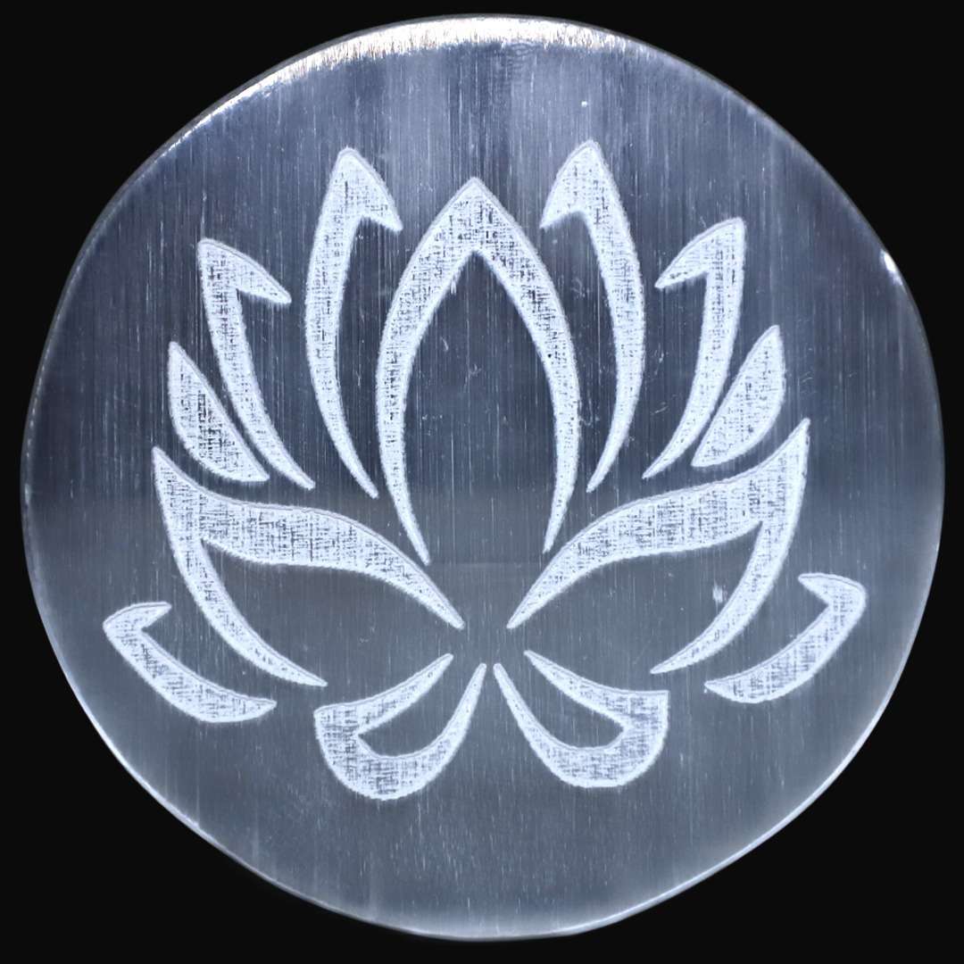 Lotus Flower Selenite Charging Plate