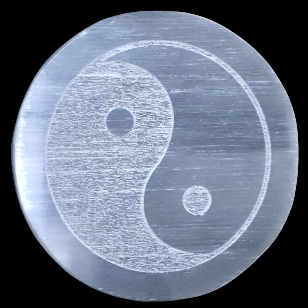 Feng Shui Symbol Selenite Charging Plate