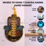 Seven Chakra Door Hamsa Hand Hanger (Energy Cleansing)