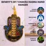 Seven Chakra Door Hamsa Hand Hanger (Energy Cleansing)