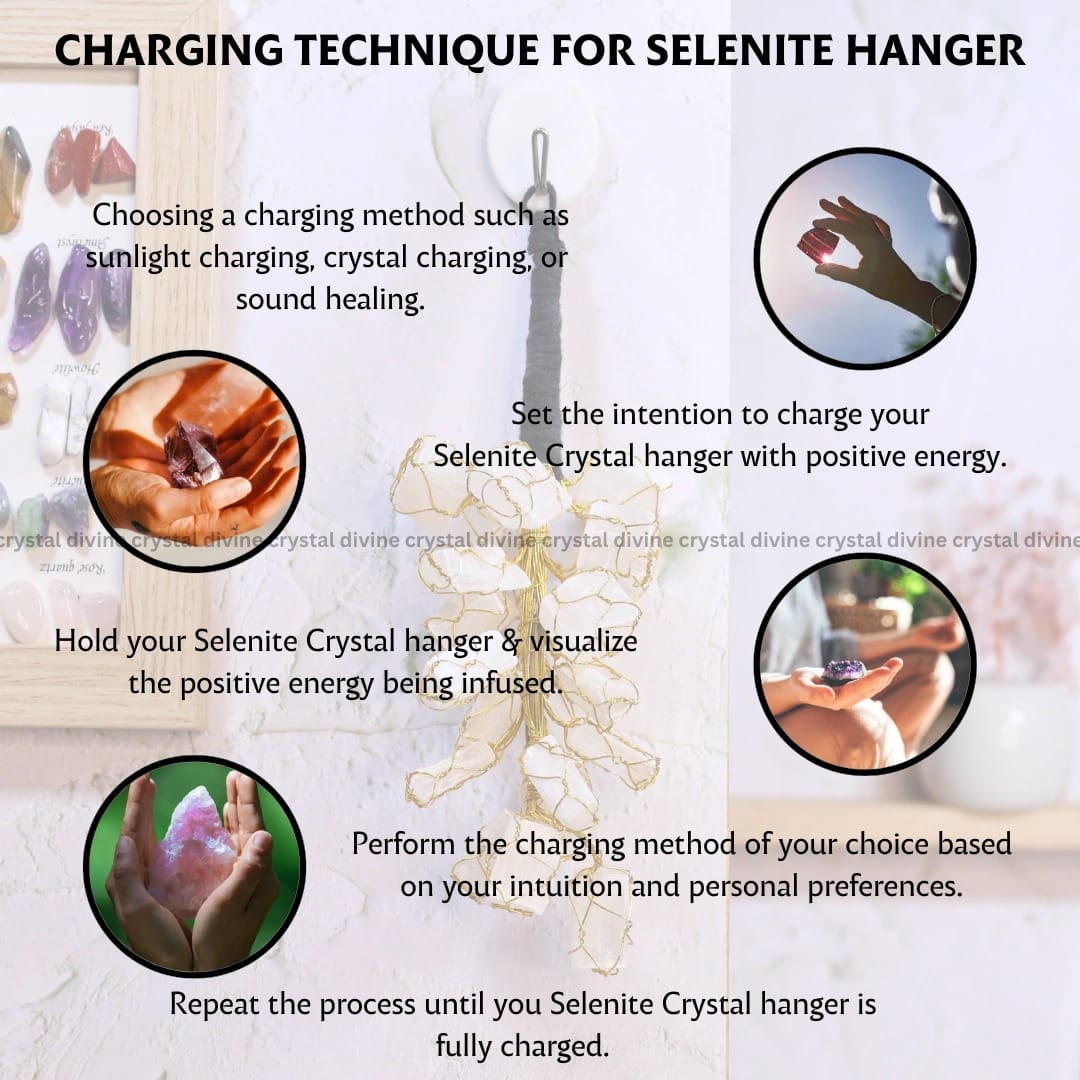 Selenite Door Hanging (Cleansing & purifying)